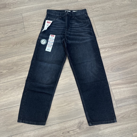 Wrangler Other - NEW Wrangler Boys Five Star Premium Loose Jeans Black Size 14 Regular